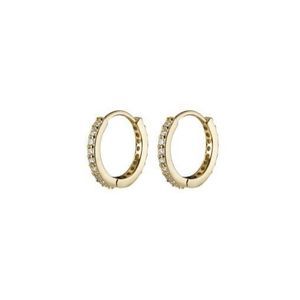 9mm Gold huggie hoop earrings